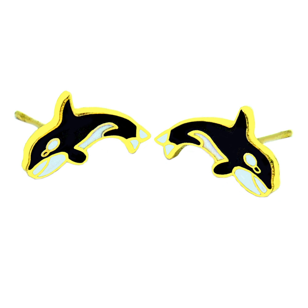 enamel earrings